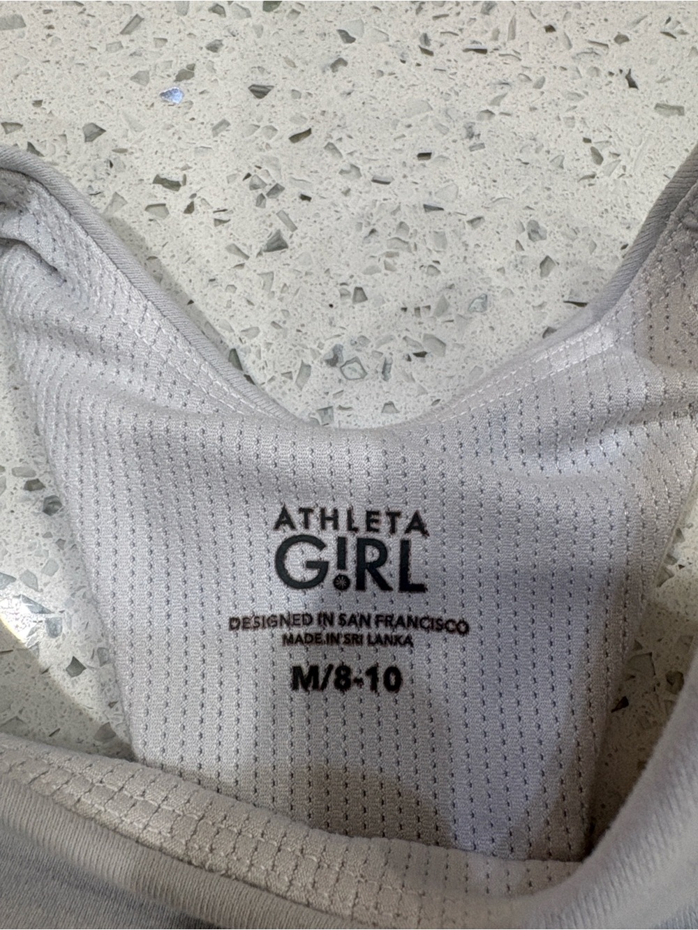 Athletic All in Motion & Athleta Works Girls' Tank Tops - white and Light Pink - Picture 3 of 8